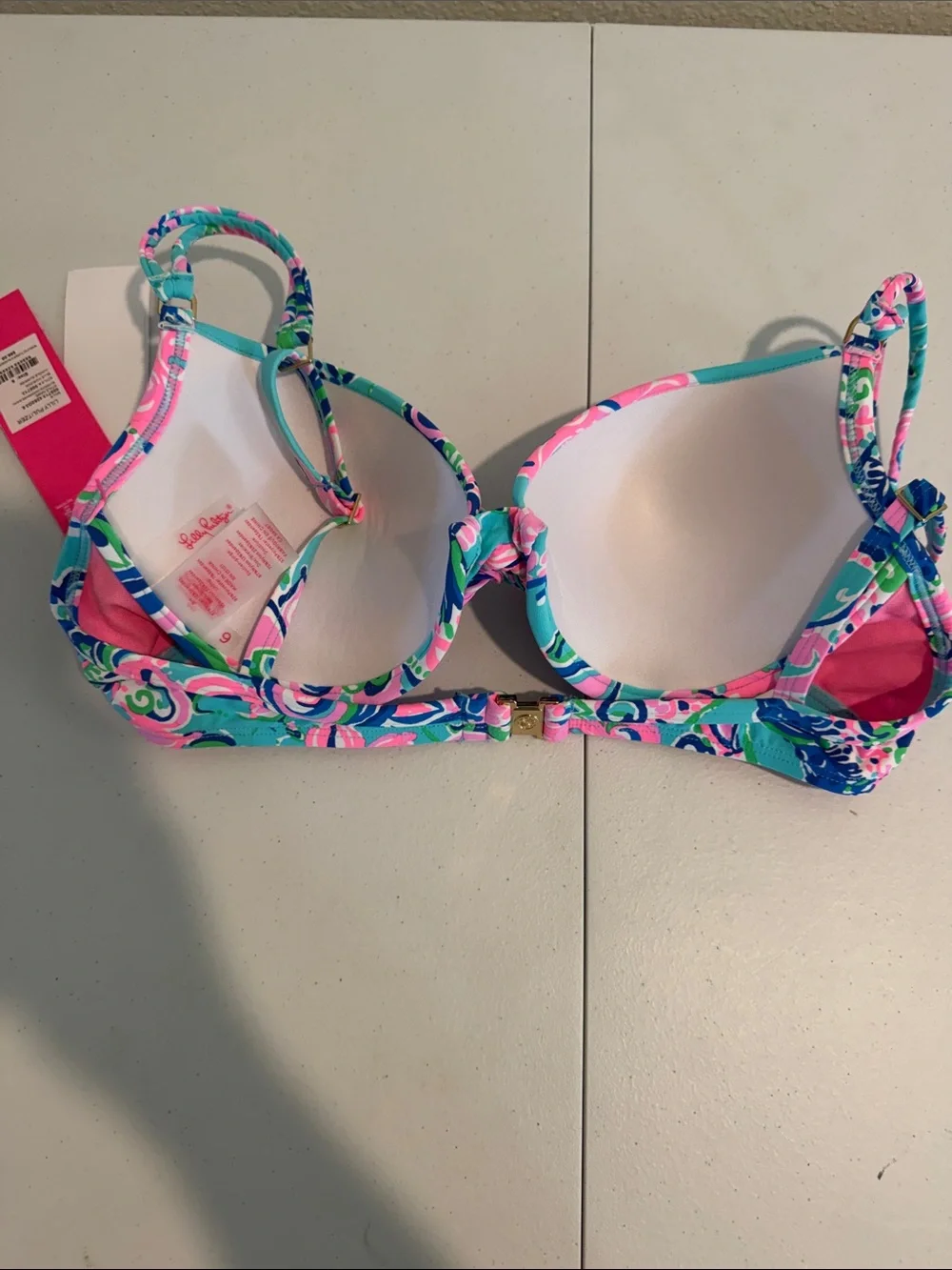 LILLY PULITZER Blossom Underwire Bikini Top size 6